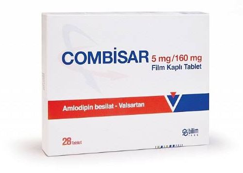 Combisar amilodipin valsartan 5 160mg of 28 coated tab