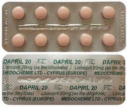 Dapril 20mg 3 10 tabs