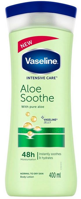 Soothe 400ml vaseline aloe