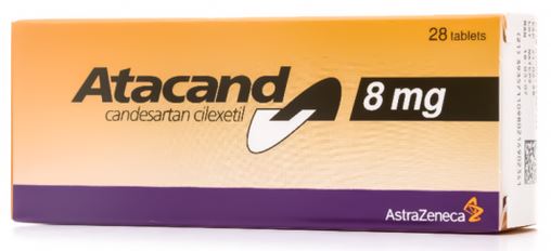 Atacand 8mg of 28 tab